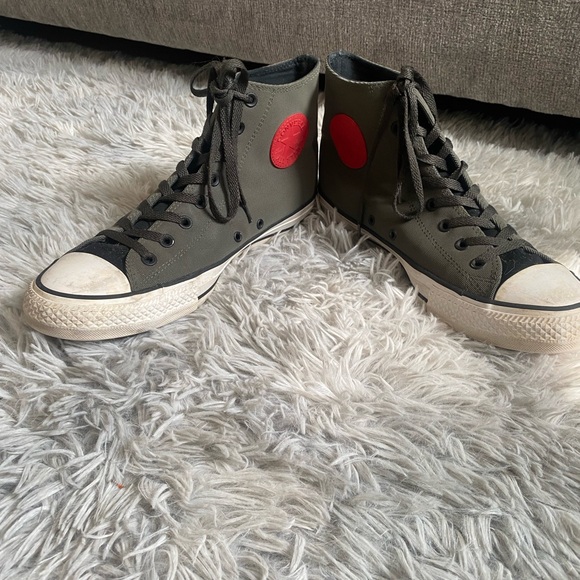 Chuck Taylor All * Grey Converse Rubber Casino Hi-Top Sneaker Mens 11 - 153966C - Picture 5 of 8